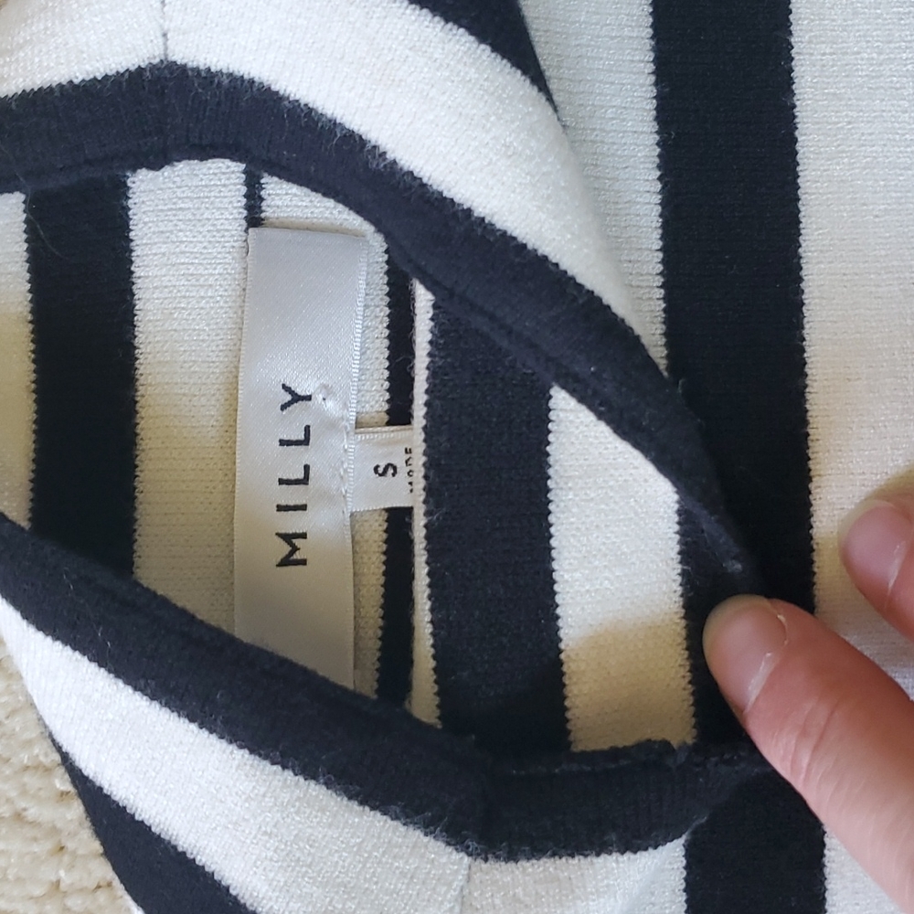 Milly High-Neck Striped Tank Top - Picture 4 of 6